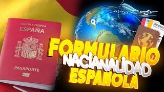 Como rellenar formulario jura nacionalidad española hoja declaratoria de nacimientos.