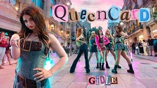 KPOP IN PUBLIC GI-DLE 여자아이들 _ QUEENCARD  Dance Cover by EST CREW from Barcelona