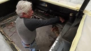 Rusted Mercedes 280SL Trunk GUTTED and Repaired