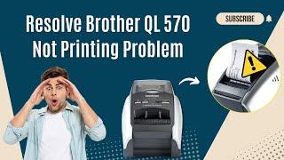 Resolve Brother QL 570 Not Printing Problem  Printer Tales