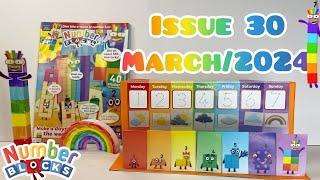 Numberblocks magazine issue 30 March2024 with seven’s rainbow craft set 7️⃣