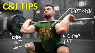 Clean & Jerk TIPS  Front Rack Position  Elbows & Shoulders Mobility