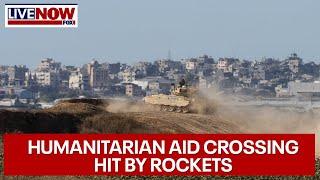 BREAKING Hamas fires rockets at Gaza humanitarian aid crossing  LiveNOW from FOX