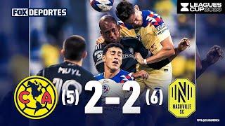 América 5 2-2 6 Nashville SC  HIGHLIGHTS  Leagues Cup