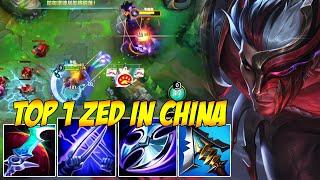 TOP 1 ZED IN CHINA WILD RIFT - THE BEST ZED IN THE WORLD