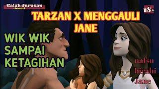 Tarzan M3ngg4uli Jane  W3k W3k dalam Hutan  Kartun