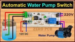 How to make Water Pump Automatic Switch ON-OFF Circuit  Water Level Controller with 555