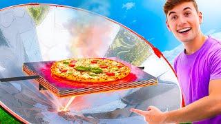 CUCINO la PIZZA con un FORNO SOLARE ️ Parabola solare
