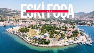 ESKİ FOÇA I 4K DRONE I WALKİNG TOUR I İNGİLİZ BURNUNDA KAMP