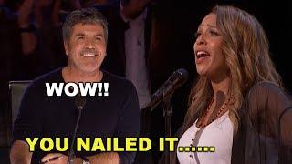 NEW  AMAZING vocal voice Glennis Grace sing Whitney Houston song- Americas Got Talent 2018