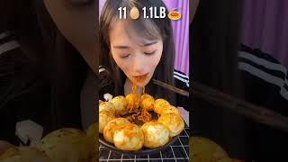 Fast Eating Challenge  11 eggs 1.1 lb   #asmr #food #funny #eating #shorts