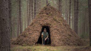 Warm and Cozy Teepee Shelter Build Inside Fireplace and Sleeps 3