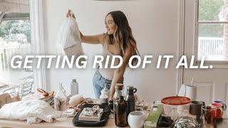 decluttering my *entire* house in 2 hours  minimalist decluttering