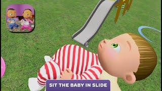 Real Twins Baby Simulator 3D - Twin Baby Playing Slide - Gameplay Walkthrough #8