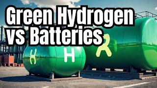 Energy Efficiency Showdown - Green Hydrogen vs  Battery Storage