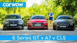 Audi A7 vs Mercedes CLS vs BMW 6GT review - which is the best?