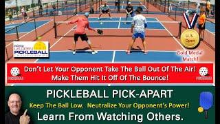 Pickleball Valuable Tip Hitting The Ball Just A Little Too High Could Make You a Loser