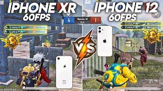 IPHONE XR 60FPS VS IPHONE 12 60FPS BGMIPUBG TEST 2023•IPHONE XR VS IPHONE 12 GAMING TEST 2023️