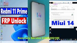 Redmi 11 Prime FRP Bypass Android 13 Miui 14 FRP Unlock