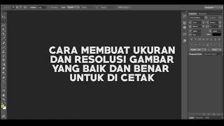 Membuat ukuran dan resolusi spanduk pada Adobe Potoshop