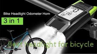 This bicycle light is just amazing with 4000 mAh battery  Dual LED  Speedometer  Horn