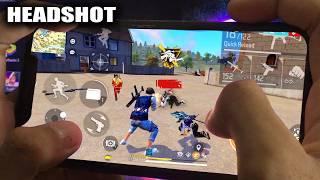 99% headshot  handcam Iphone 11 Free Fire Gameplay️Settings Free Fire max HUD+DPI+MACRO BR rank