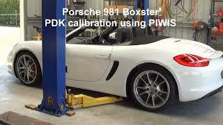 Porsche 981 PDK calibration procedure using PIWIS.