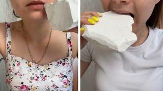 ASMR Chalk Eating  Crunchy Sounds  Clay Crunch Elex ASMR