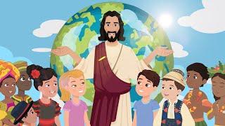 Jesus Superhero feat. George Horga Jr. - Animated with Lyrics - Christian Songs for Children