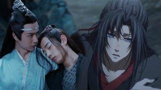 【魔道祖师VS陈情令】不论是羡羡身受重伤还是调皮捣蛋恶作剧，蓝湛都会赶紧接住与配合怕羡羡受伤