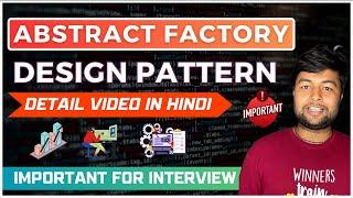 Abstract Design Pattern in Hindi  Important Question for Interview  Design Pattern Series