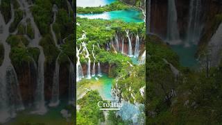 Relaxing Music of Waterfall in Croatia #shorts