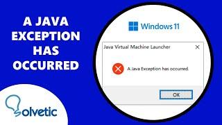 A JAVA Exception has Occurred FIX