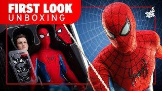 Hot Toys Spider-Man New Red & Blue Suit Deluxe Figure Unboxing  First Look