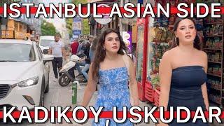 TurkiyeIstanbul Asian Side Uskudar NeighborhoodKiz KulesiKadikoy District Walking Tour4K