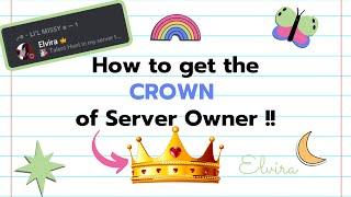 How to get the CROWN of server owner│in Discord│1 year anniversary of TimeFall Discord server