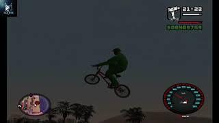 how to do long jump in gta san andreas with cycle {hindi} TECHJATIN