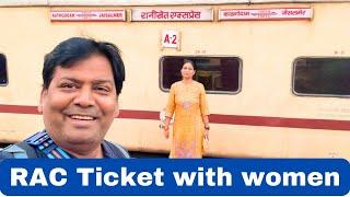 Train Journey with RAC Ticket Seat Sharing with beautiful women Nainital to Delhi Ranikhet exp