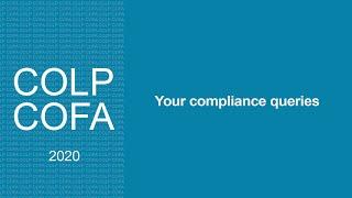 Your compliance queries Compliance Officers conference 2020