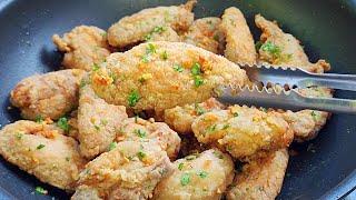 GARLIC BUTTERED CHICKEN WINGS RECIPE