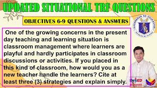 NEW TRF SITUATIONAL QUESTIONS AND ANSWERS FROM DIVISION OF P & B II JUN GULAGULA