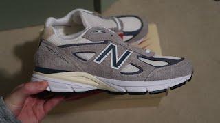 NEW BALANCE MADE IN USA 990V4 GREY DAY SNEAKER UNBOXING