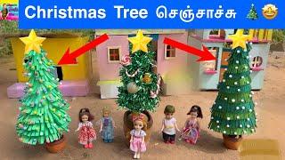 வசந்த காலம் Episode - 265  Barbies Making Christmas Tree And Decoration   Classic Barbie Show