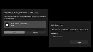 How To Get the Free HEVC Codec for Windows 10 and 11  H.265  HEVC Video Extensions