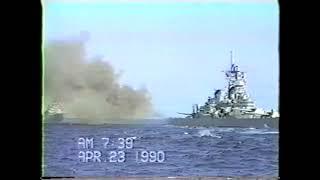 USS MISSOURI Firepower Demo 23 Apr 1990