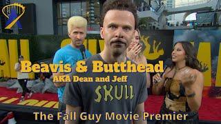 Beavis and Butt-Head AKA Dean and Jeff at The Fall Guy Premier