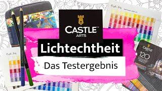 Castle Arts Buntstifte  Lichtecht oder nicht? - Das un?erwartete Ergebnis