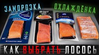 ОБЗОР ЛОСОСЯ ИЗ МАГАЗИНА  ЗАМОРОЗКА ИЛИ ОХЛАЖДЕНКА??? СОВЕТЫ СУШИСТА