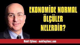 MAHFİ EĞİLMEZ EKONOMİDE NORMAL ÖLÇÜLER NELERDİR? - SESLİ KÖŞE YAZISI