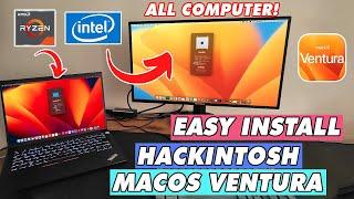 How to Install Hackintosh MacOS Ventura on Any Computer and Laptop AMDIntel
